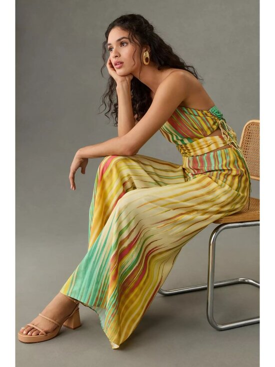 Anthropologie Pants - Anthropologie NWT Plenty by Tracy Reese Side Show Jumpsuit in Pastel Ikat sz XS